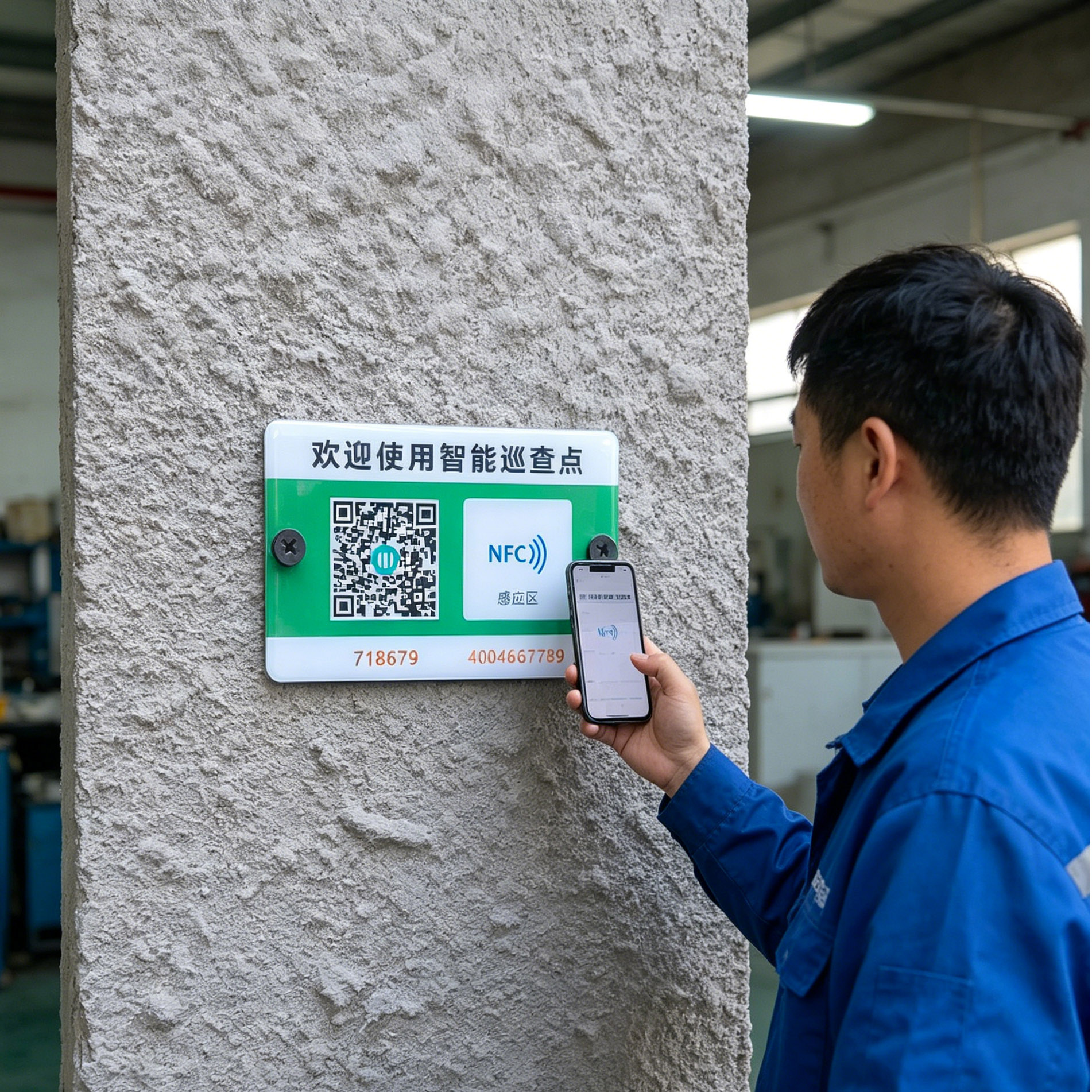 巡博士NFC+扫码二选一二合一巡查点